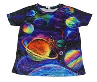 Farebné tričko s planetami