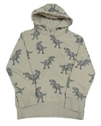 Béžová mikina s dinosaurami a kapucňou C&A