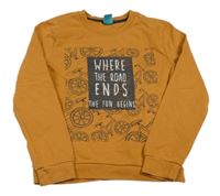 Medová mikina s potlačou Little Kids