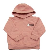 Svetloružová mikina s mačkou a kapucňou Reserved