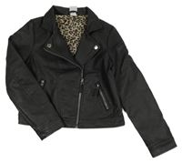 Čierny koženkový crop krivák Y.F.K.