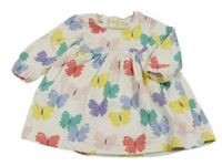 Smetanové teplákové šaty s motýly M&S