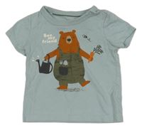 Svetlomodré tričko s medvedíkom C&A