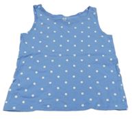 Modrý top s bodkami H&M