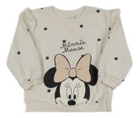 Smotanová bodkovaná á mikina s Minníi H&M