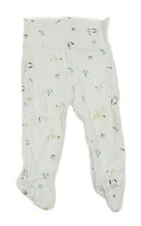 Bílé polodupky so zvieratkami KIABI