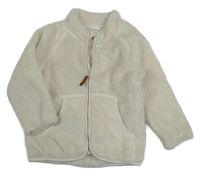 Smotanová plyšová bunda H&M