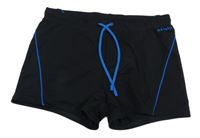 Čierne nohavičkové plavky s logom NABAIJI