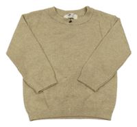 Béžový melírovaný úpletový sveter PRIMARK