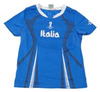 Modro-bílý fotbalový dres Italia a číslom