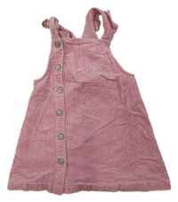 Ružové menšestrové prepínaci šaty s volánikmi Mothercare