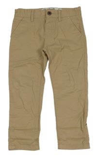 Béžové chino plátenné nohavice Denim Co.