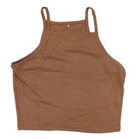 Hnedý crop top George