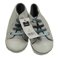 Nové - Světlešedé melírované capáčky Dunnes vel. 18