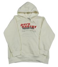 Nové - Smetanová mikina s nápisem a kapucí Zara