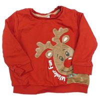 Červená mikina so sobom So Cute