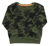 Kaki-čierna army mikina Kiki&Koko