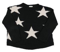 Čierny sveter s hviezdami River Island