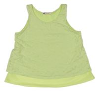 Neónově žltý top s hviezdami H&M