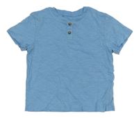 Svetlomodré tričko s gombíkmi H&M