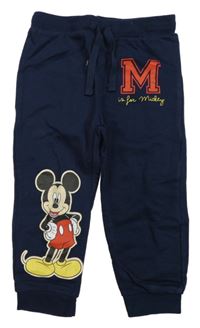 Tmavomodré tepláky s Mickeym Disney