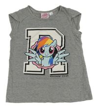 Sivé melírované tričko s My Little Pony