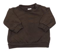 Tmavohnedá mikina H&M
