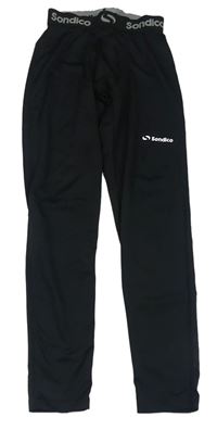 Čierne spodné funkčné nohavice s logom Sondico