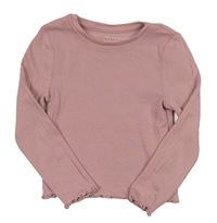 Světlerůžové žebrované triko PRIMARK