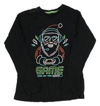 Čierne tričko so Santou George