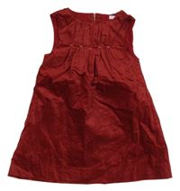 Rubínové sametové třpytivé šaty