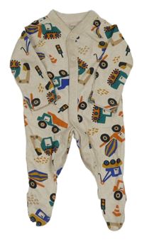 Béžový overal s bagrami F&F