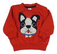 Červená mikina s psíkom C&A