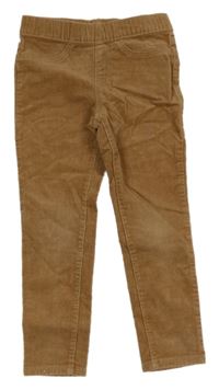 Hnědé elastické manšestráky H&M