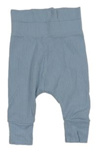 Svetlomodré rebrované ľahké tepláky