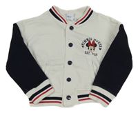 Bielo-tmavomodrá prepínaci mikina s Minnie Disney