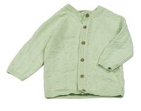 Svetlozelený prepínaci sveter s 3D bodky M&S