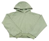 Zelená crop mikina s kapucňou F&F