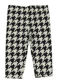 Černo-bílé vzorované legíny F&F