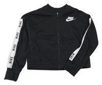 Černá sportovní propínací mikina s logem Nike
