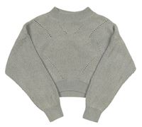 Sivý crop sveter H&M