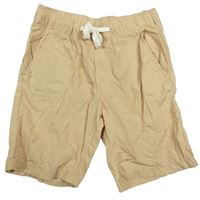 Béžové plátěné kraťasy H&M