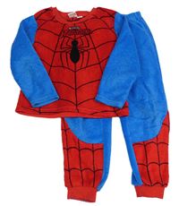 Červeno-modré plyšové pyžamo - Spiderman zn. Primark