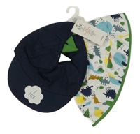 Nové - 2 set - Tmavomodrá kšiltovka s ostny + bílý klobouk s diny George