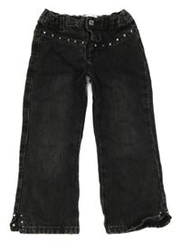 Tmavošedé rifle s kamínky Zara