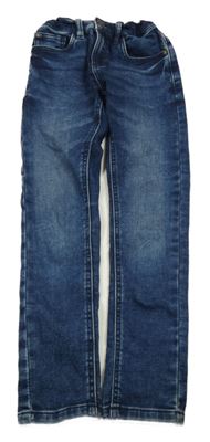 Tmavomodré teplákové skinny rifle C&A