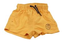 Oranžové plážové kraťasy s palmou Nutmeg