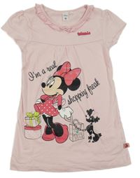 Světlerůžová noční košile s Minnie C&A
