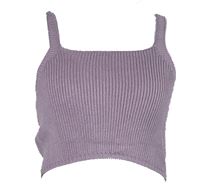 Dámsky lila crop top PrettyLittle Thing