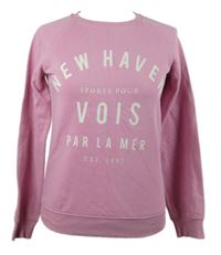 Dámská světlerůžová mikina s nápisy Gina Tricot 